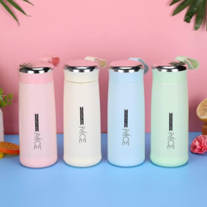 400ML Glass Bottle Pastel Colours