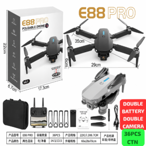 E88 Pro Foldable Drone - Double Battery Double Camera