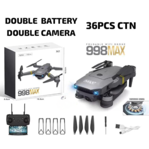 998 Max Foldable WiFi Drone - Double Battery Double Camera