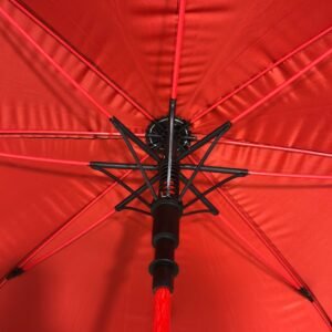 Big Size Umbrella Underside Red Canopy View
