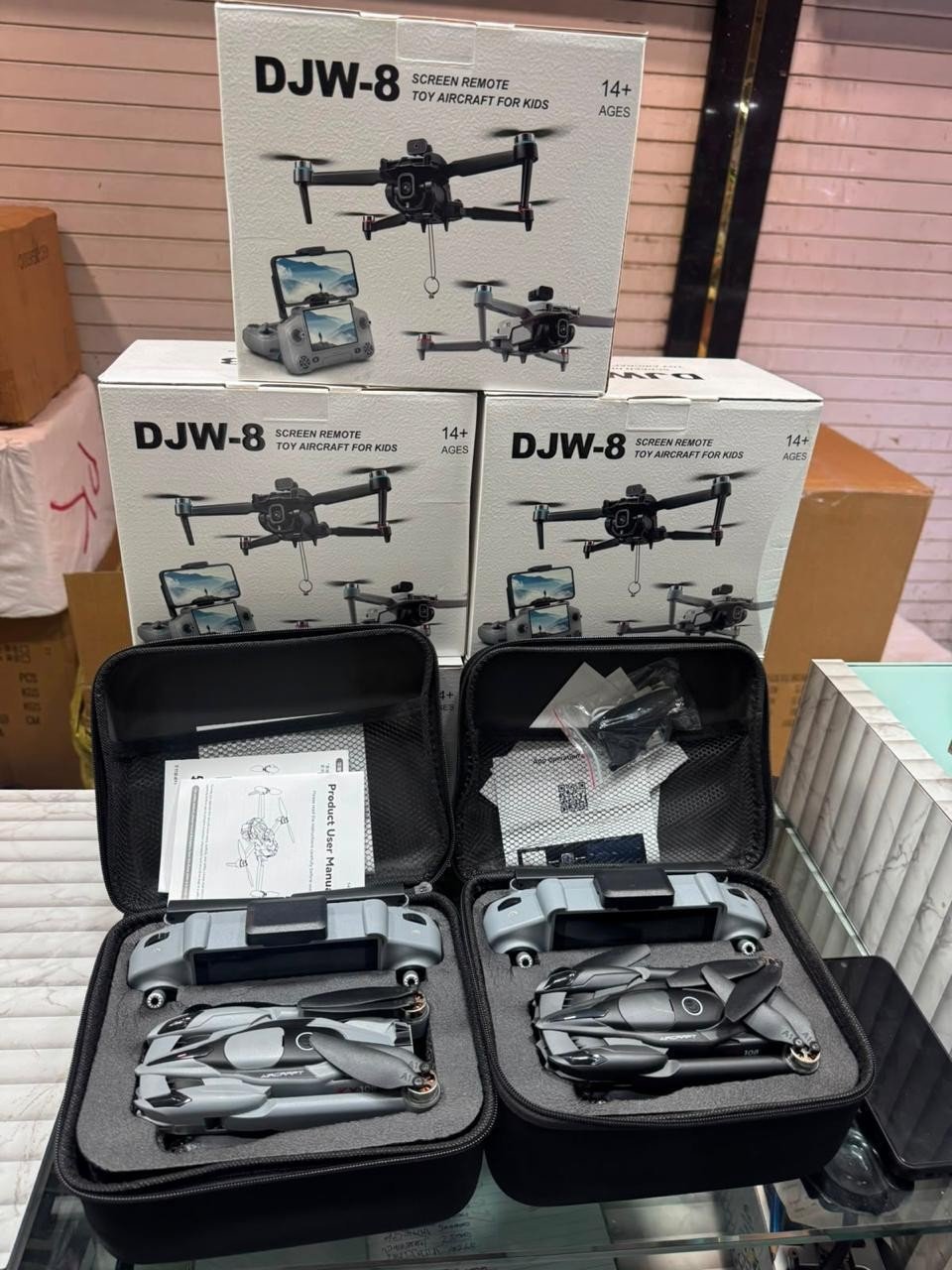 DJW-8 Screen Remote Drone Toy Aircraft for Kids